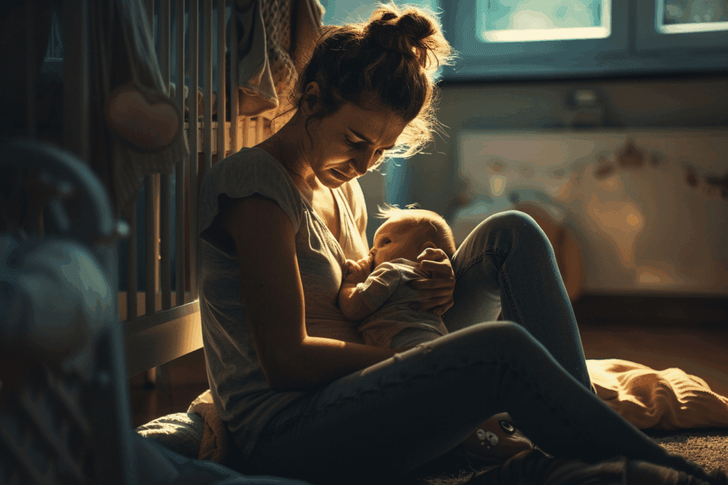 L'épuisement maternel peut conduire au mom rage