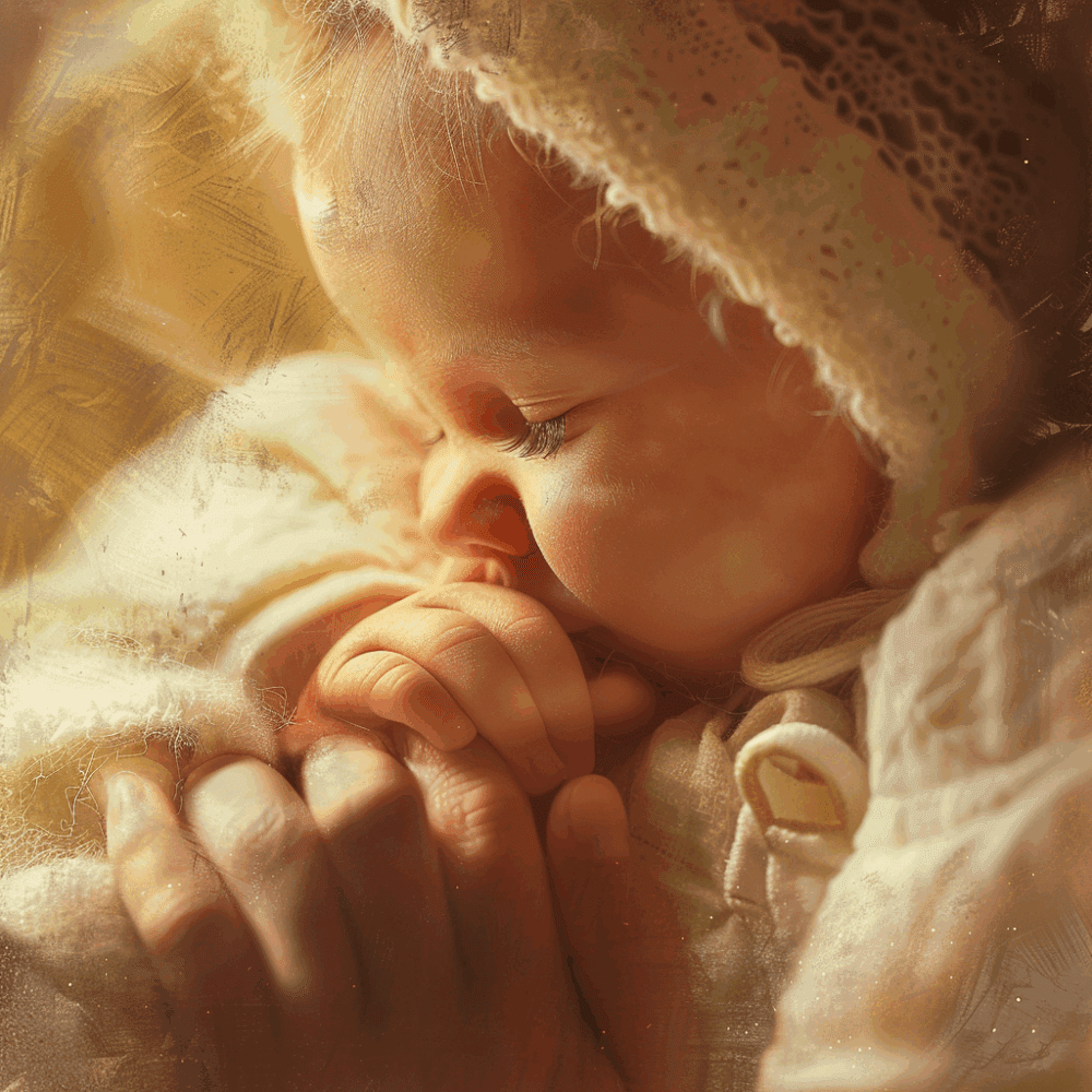 bébé apaisé et endormi