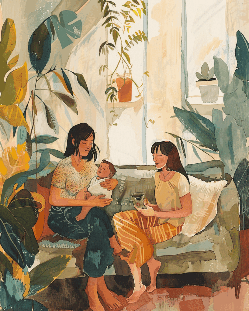 Apporter écoute et soutien bienveillant aux jeunes mamans